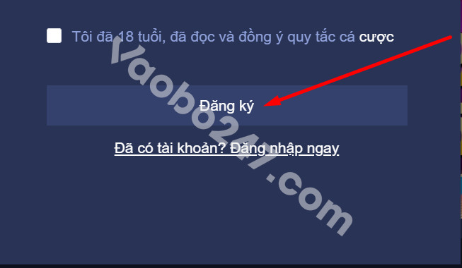 Bấm chọn Đăng ký để hoàn tất 