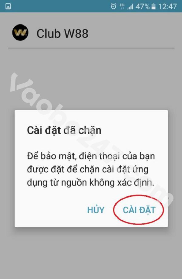 Cài đặt ứng dụng trên điện thoại