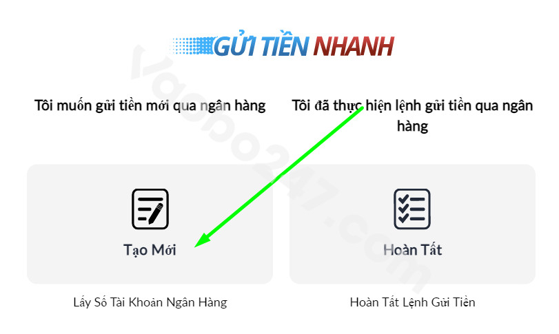 Chọn lấy số tài khoản ngân hàng