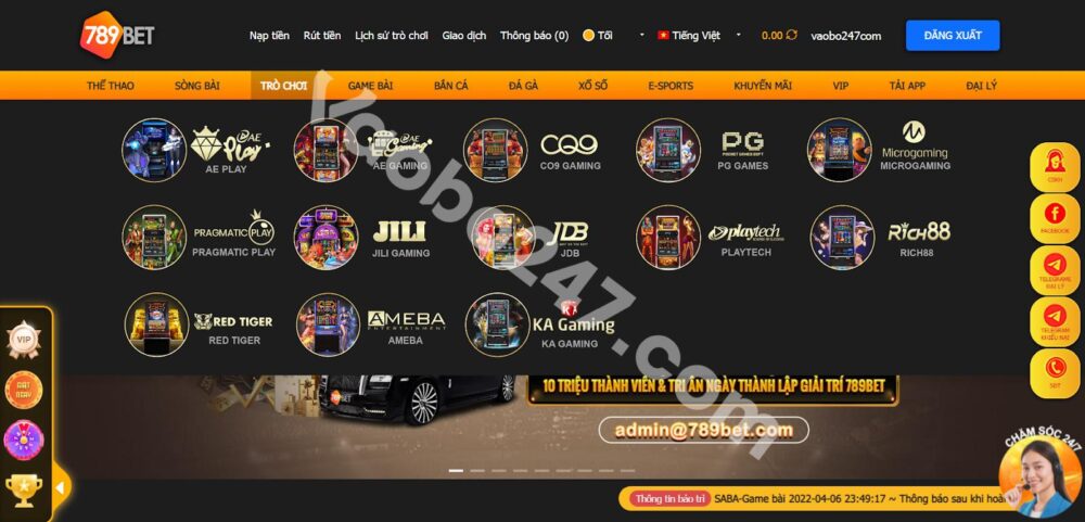 Đăng nhập vào tài khoản 789bet