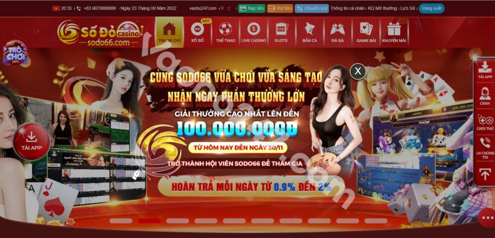 Đăng nhập vào tài khoản thành viên tại nhà cái Sodo66