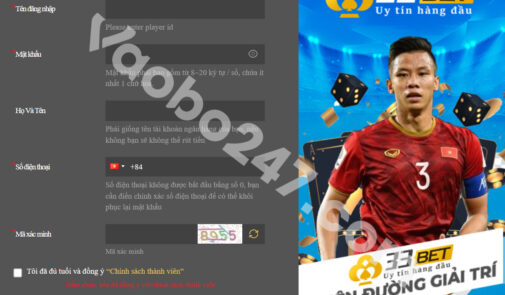 33bet ⚡️ Hướng dẫn đăng ký 33bet nhanh chóng