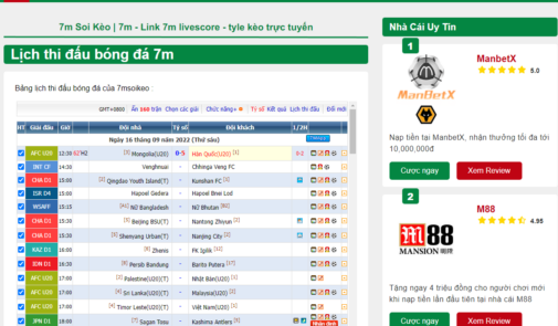 7M – Địa Chỉ Soi Kèo Uy Tín Nhất Năm 2024