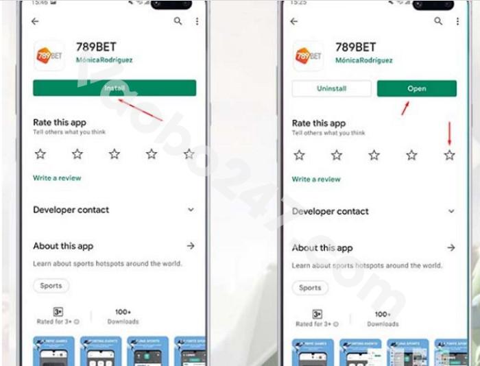 Mở ứng dụng 789bet sau khi tải xong