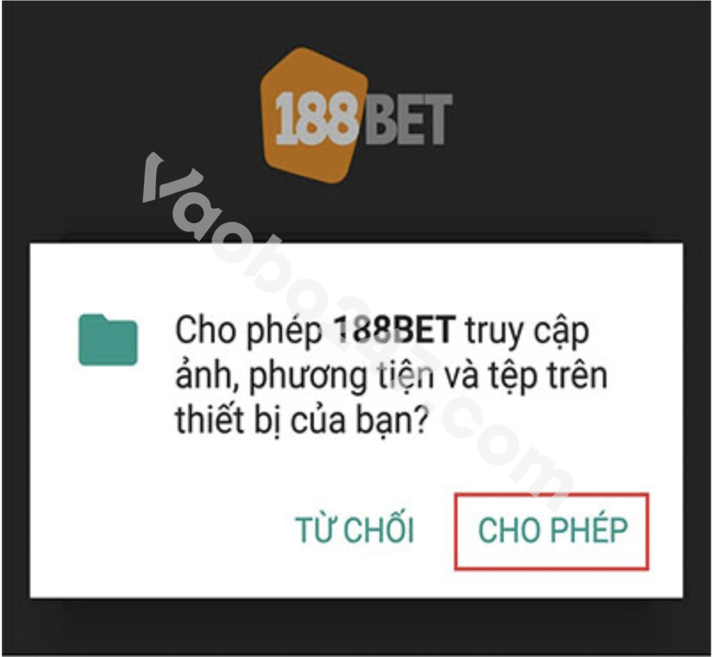 Mở ứng dụng và cho phép để giải trí