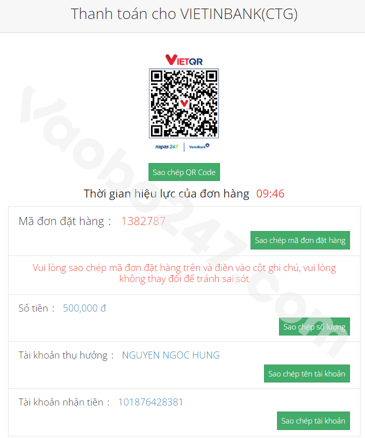 Người chơi sẽ quét mã QR để thực hiện thao tác nạp tiền Pog79 