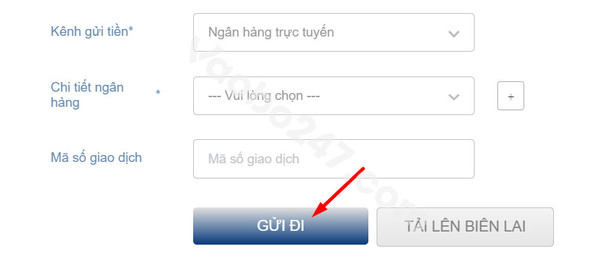 Bấm “Gửi đi”