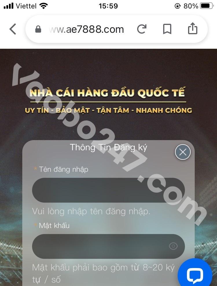 Bạn thực hiện nhấn nút đăng ký