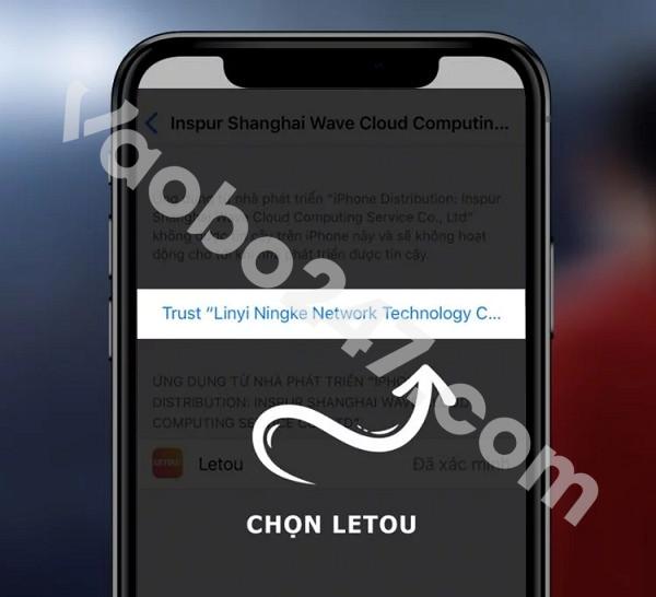 Chọn tin cậy cho ứng dụng Letou 