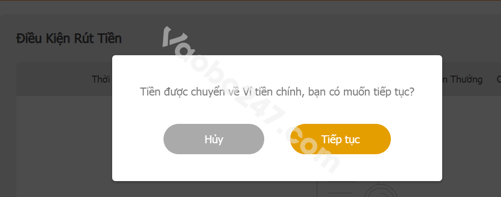 Chuyển quỹ để thực hiện giao dịch rút tiền New88 