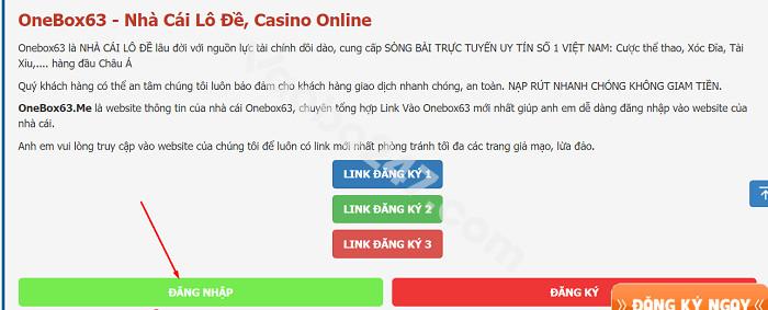 Đăng nhập tài khoản onebox63