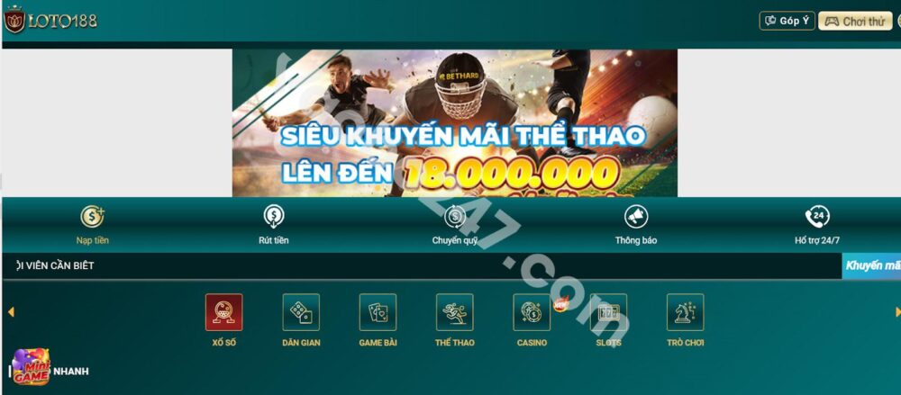 Đăng nhập vào nhà cái Loto188 