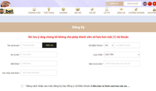 Hướng dẫn đăng ký Tobet88 nhanh chóng, đơn giản nhất