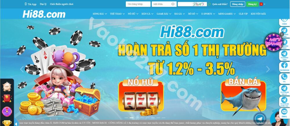 Hi88 là địa chỉ cá cược uy tín, chất lượng hàng đầu