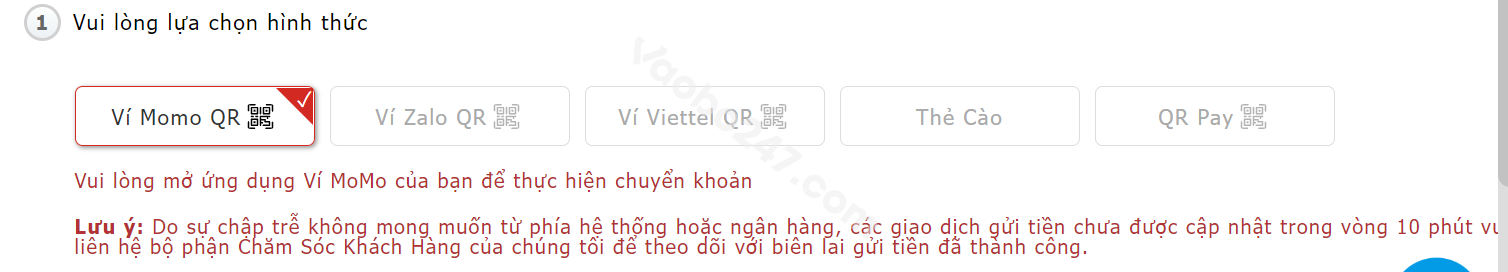 Lựa chọn hình thức 