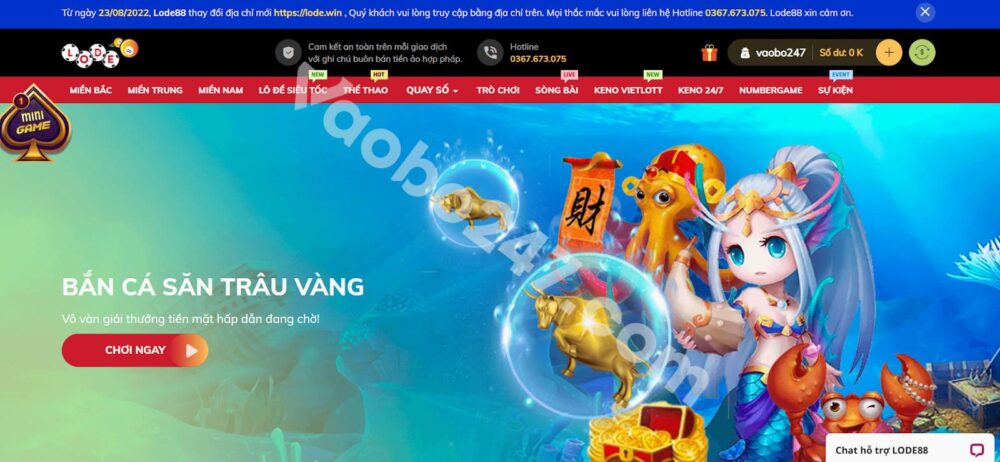 Người chơi đăng nhập vào tài khoản Lode88