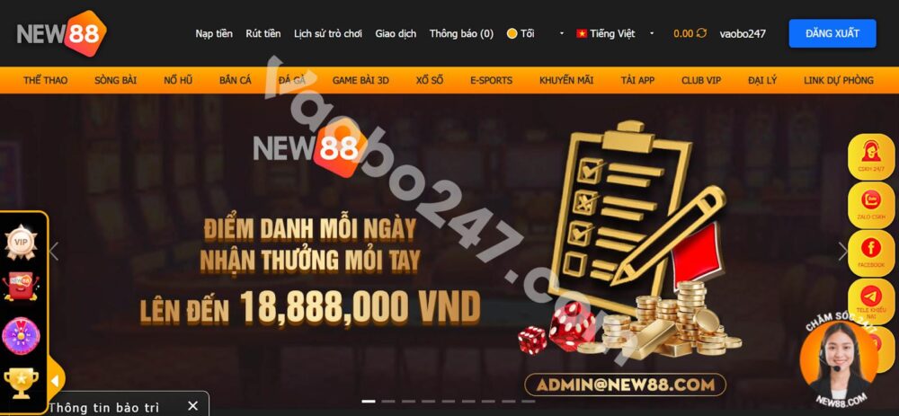 Người chơi đăng nhập vào tài khoản New88 bằng máy tính hoặc thiết bị di động đều được