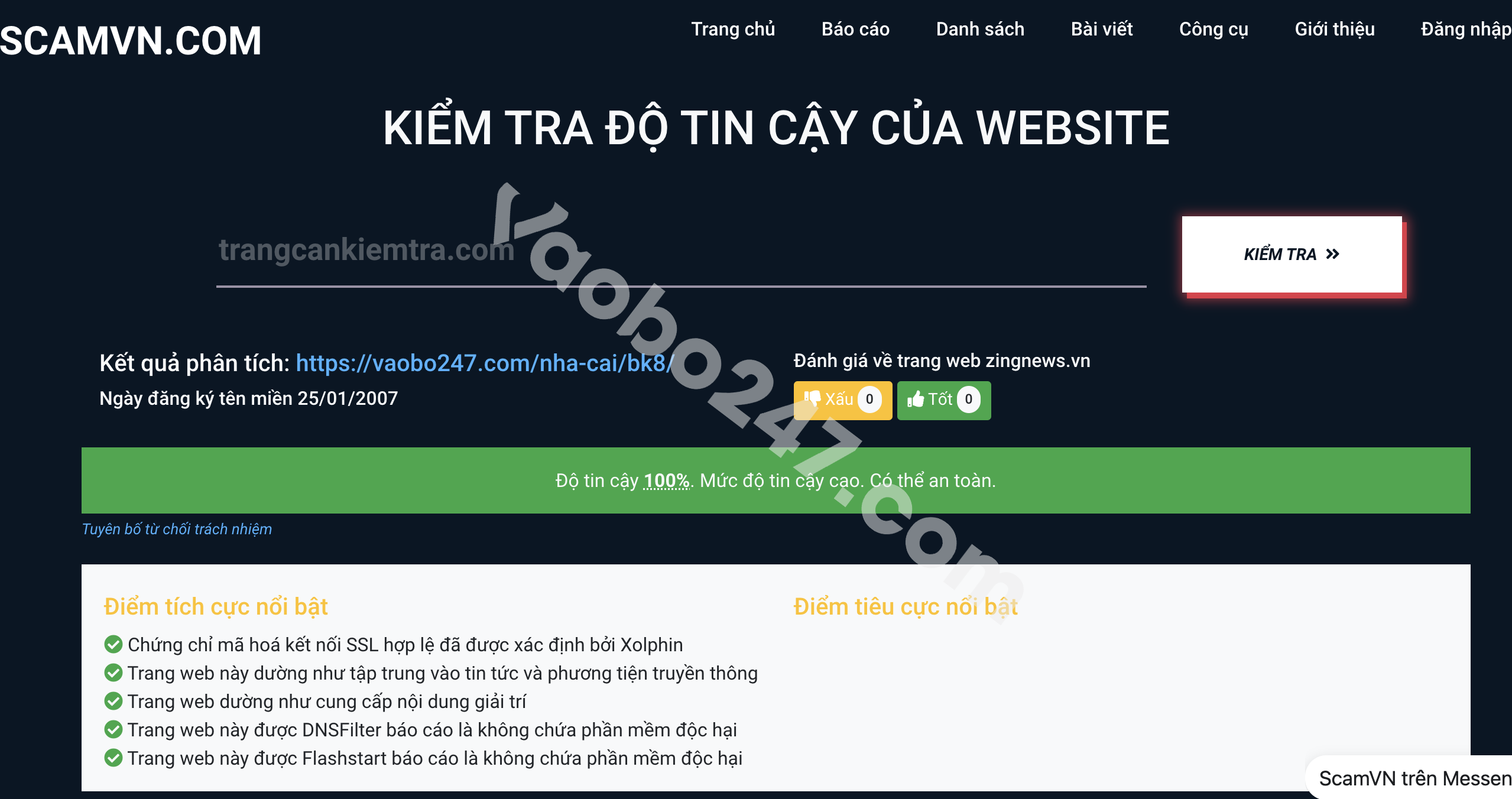 Nhận biết nhà cái BK8 lừa đảo qua ScamVN.com