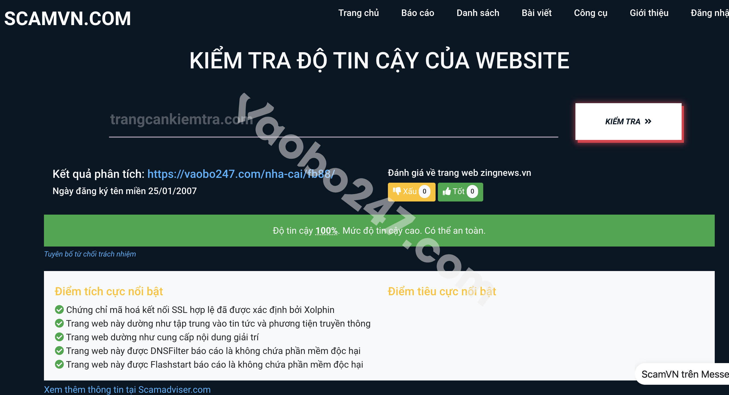 Nhận biết nhà cái FB88 lừa đảo qua ScamVN.com