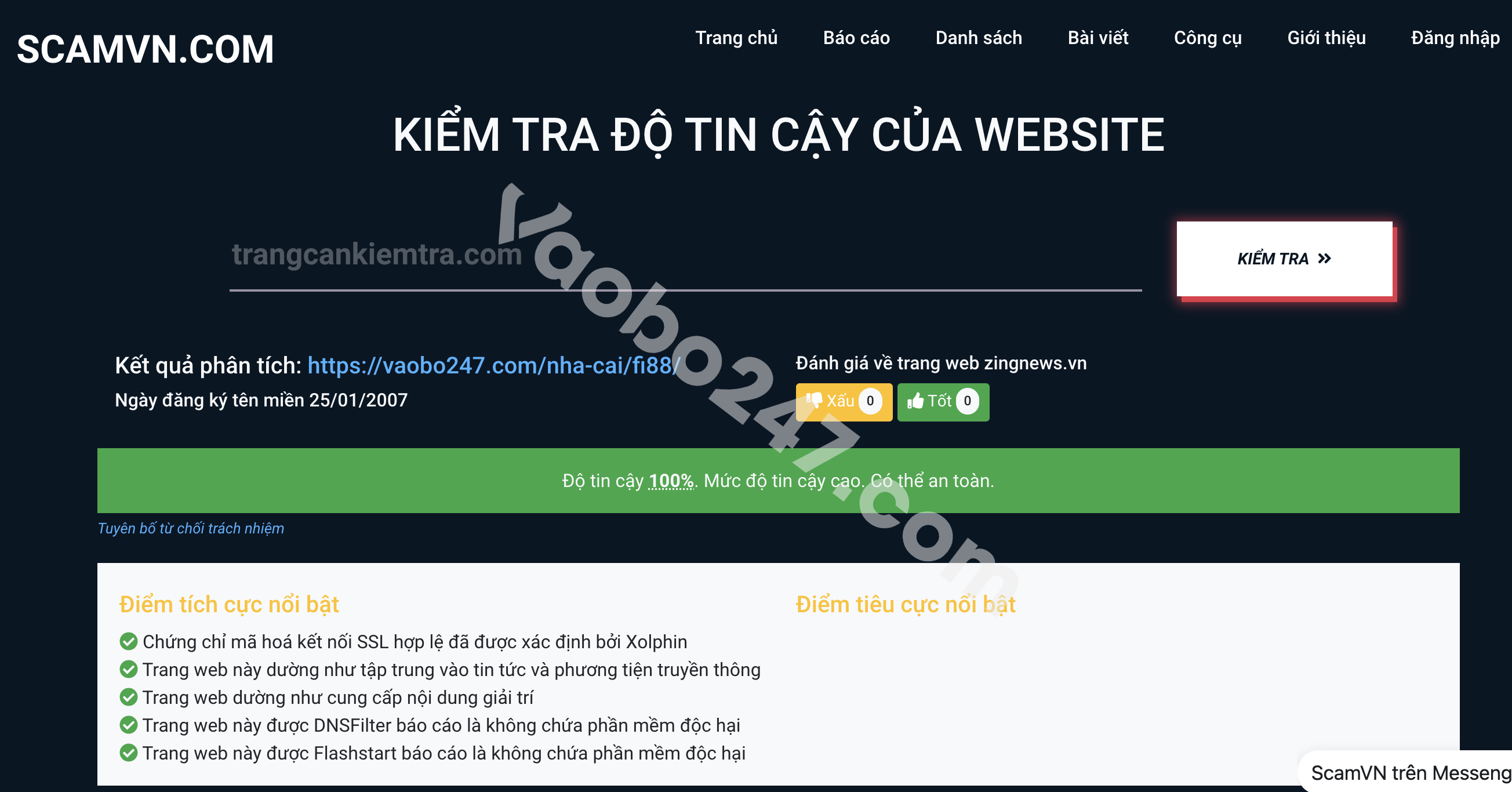 Nhận biết nhà cái Fi88 lừa đảo qua ScamVN.com