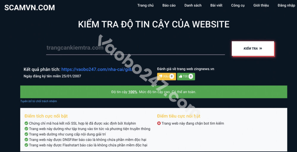 Nhận biết nhà cái GI8 lừa đảo qua ScamVN.com