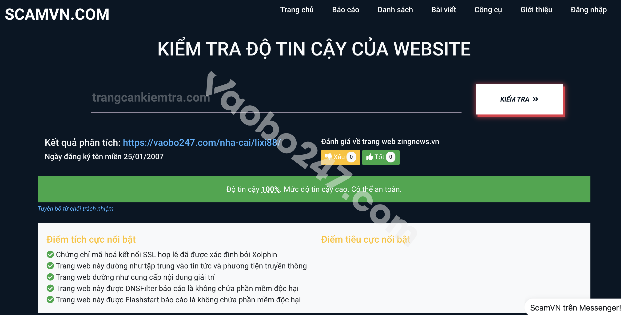 Nhận biết nhà cái Lixi88 lừa đảo qua ScamVN.com