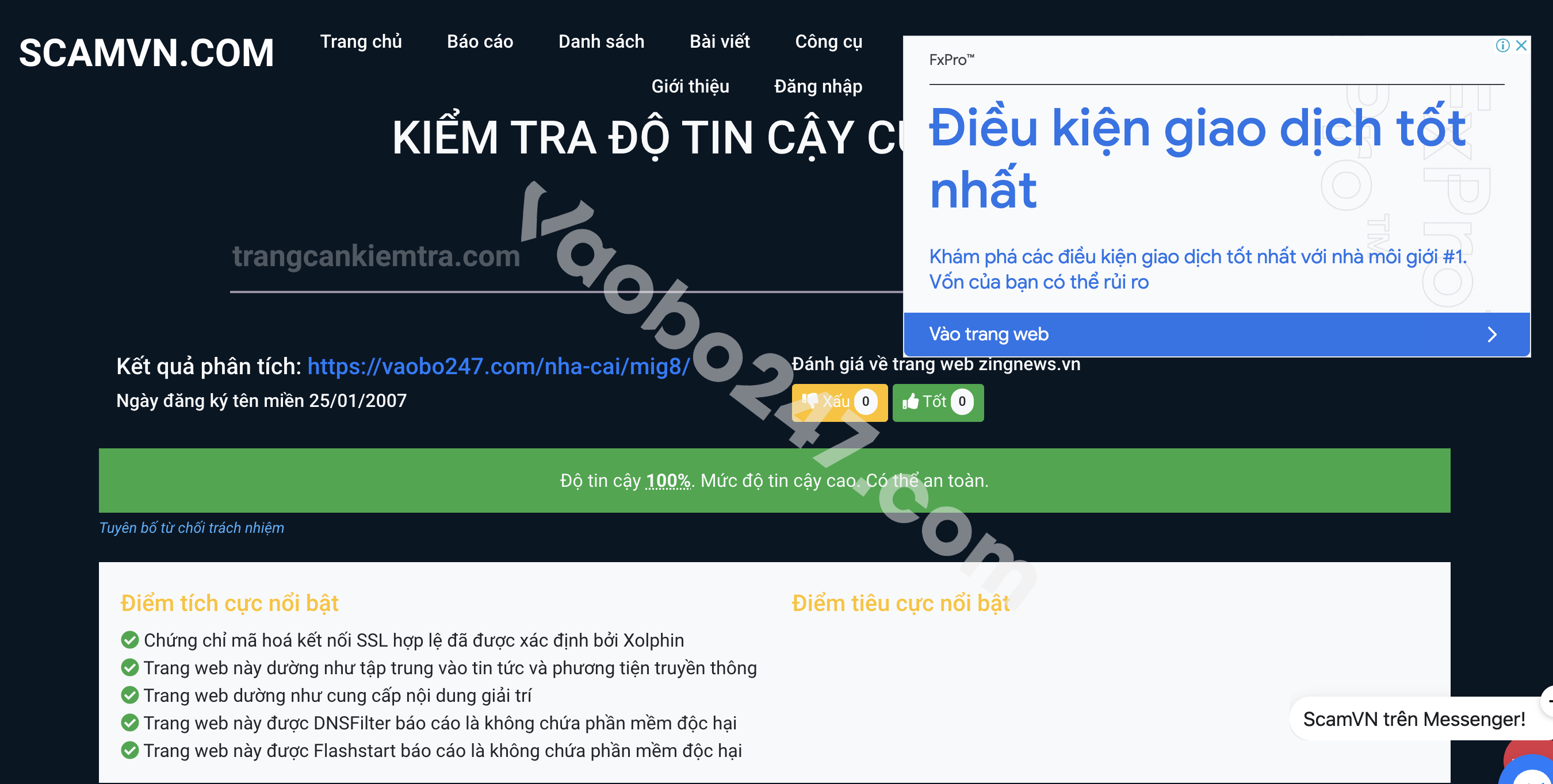 Nhận biết nhà cái Mig8 lừa đảo qua ScamVN.com