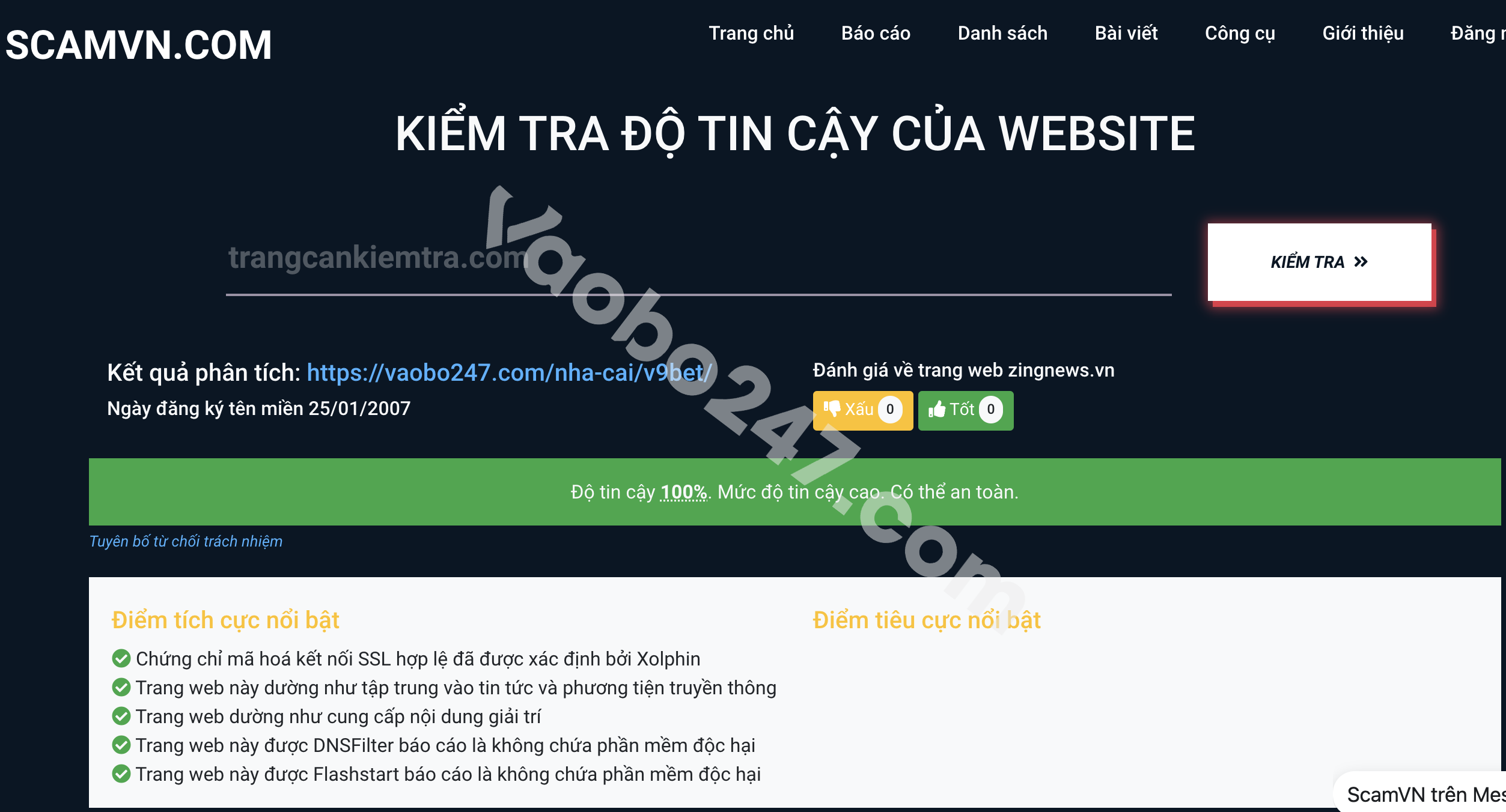 Nhận biết nhà cái V9bet lừa đảo qua ScamVN.com