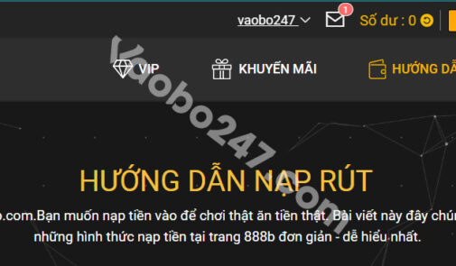 Rút tiền 888b ⚡️ Hướng dẫn rút tiền nhanh chỉ với 3 bước