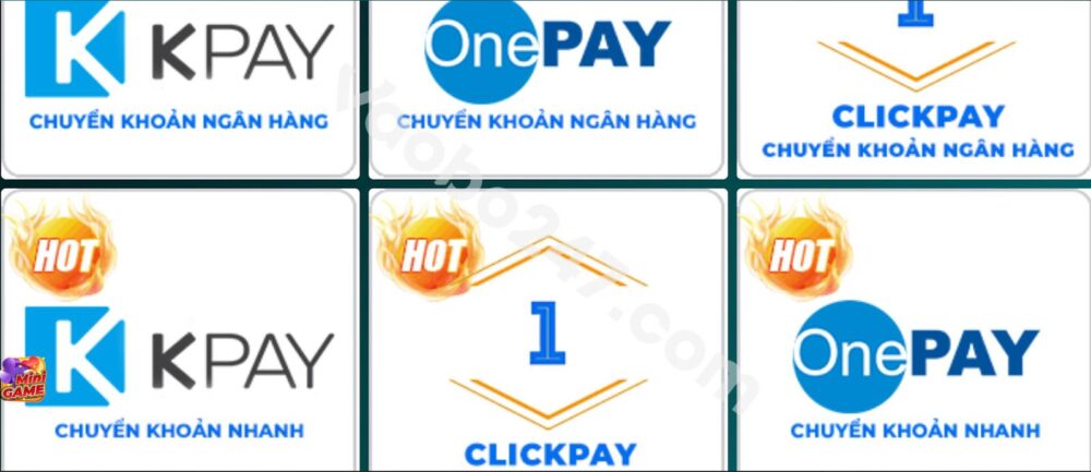 Những hình thức nạp tiền Loto188