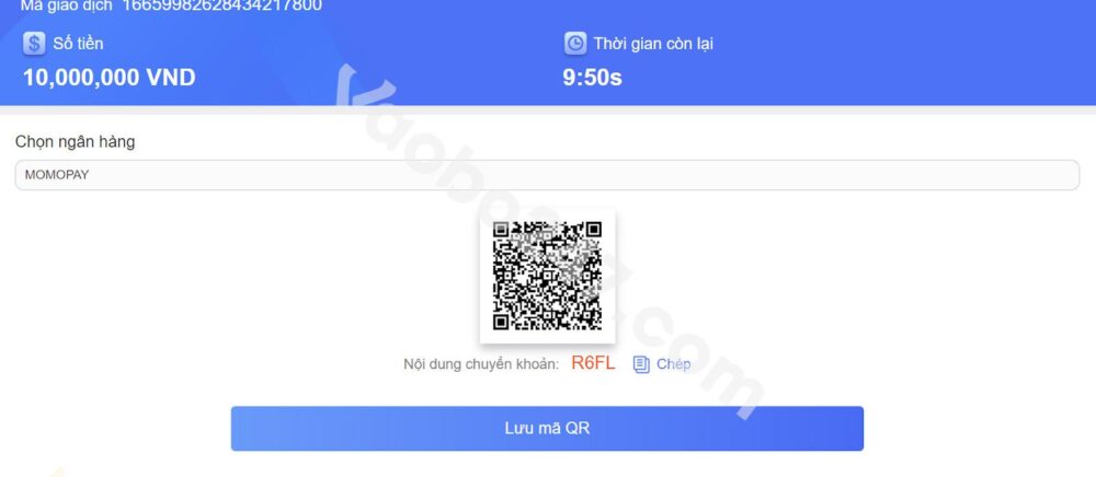 Quét mã QR để giao dịch 