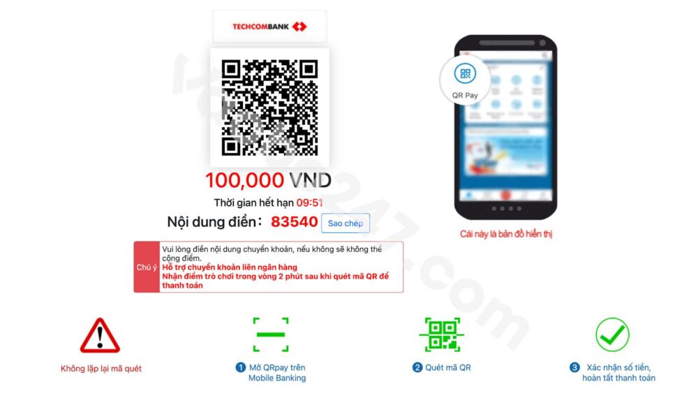 Quét mã Qr để thanh toán giao dịch 