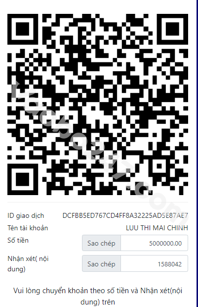 Quét mã Qr để thực hiện giao dịch 