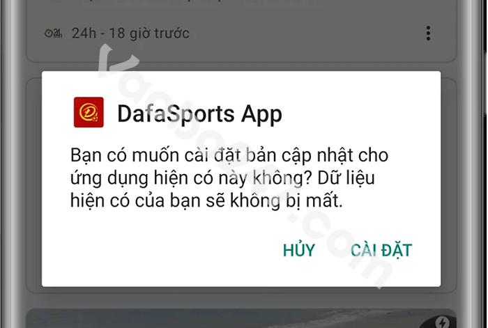 Tiến hành cài app cho điện thoại