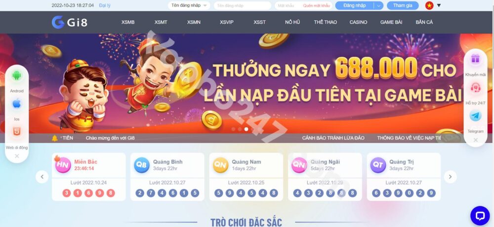 Truy cập trang chủ nhà cái GI8