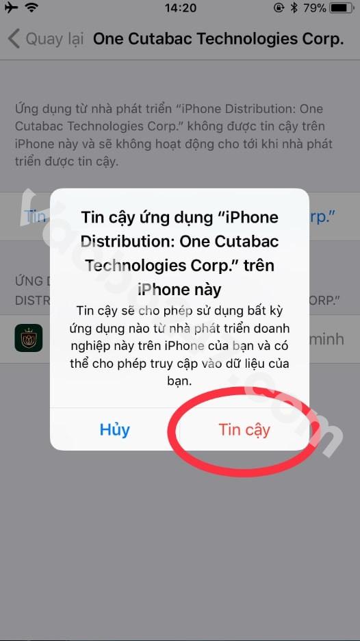 Xác nhận tin cậy 