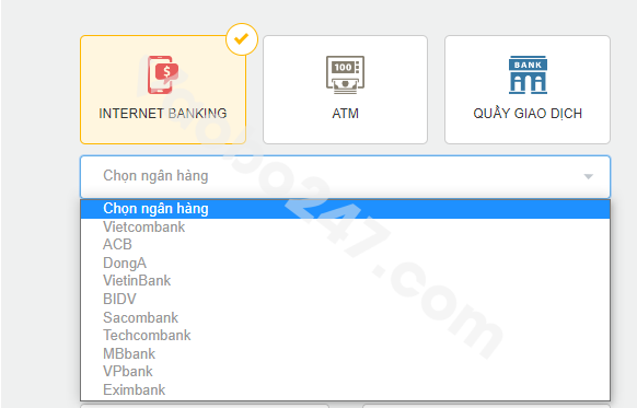 Lựa chọn ngân hàng 