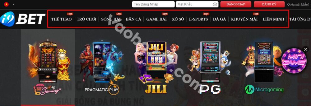 i9bet cung cấp sản phẩm giải trí đa dạng