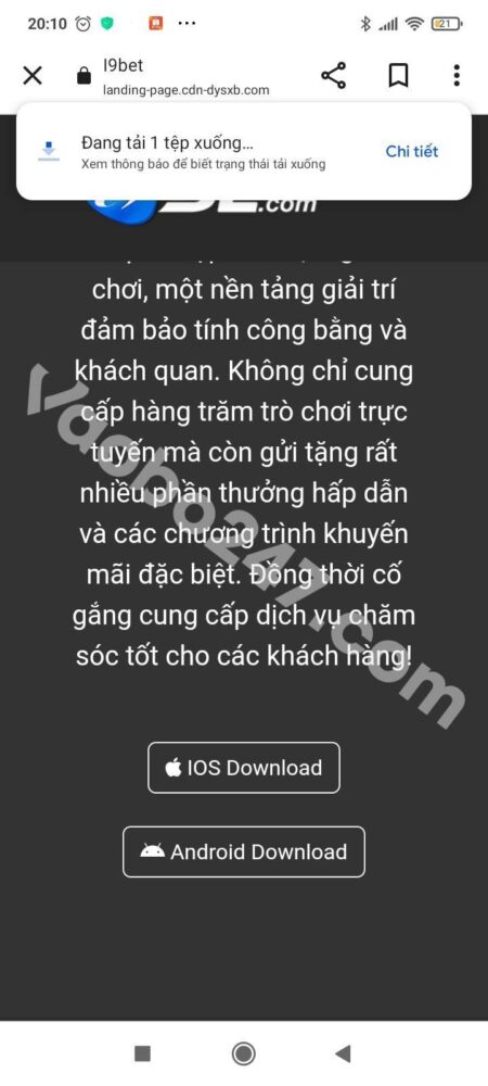 Bạn chờ đợi ứng dụng tải xuống